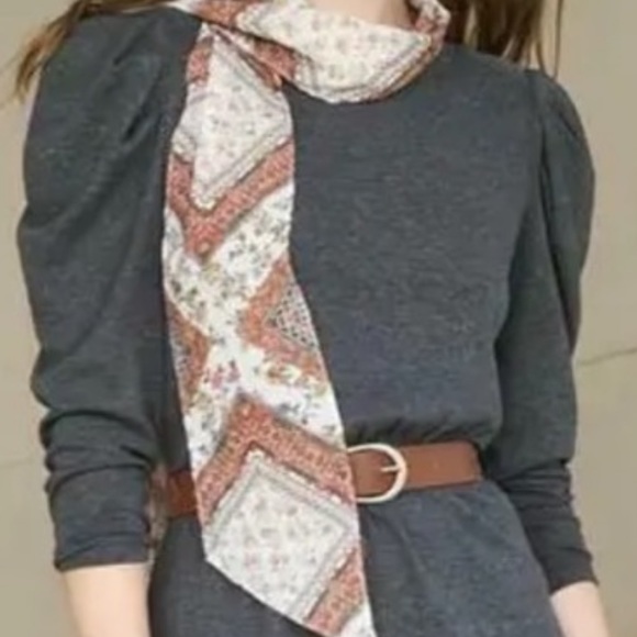 Matilda Jane Good Hart Gramercy Puff Sleeve Knit Dress Small EUC - Picture 2 of 5